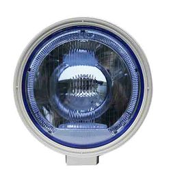 HALOGENKA DALJINKA H1, 12/24V, FI-225mm, LED pozicijsko svjetlo PLASTIKA - PLAVO
