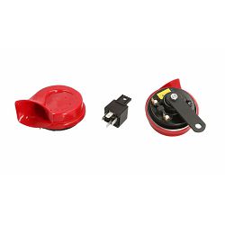SET SIRENA 12V, DVOGLASNA VISOKI I NISKI TON, 72W 400/500Hz