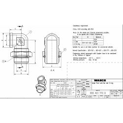 SPOJNO KOLJENO WABCO M22X1,5 - M16X1,5