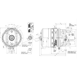 TRISTOP CILINDAR WABCO 24/24 57/57MM WABCO OE