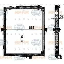 HLADNJAK VODE VOLVO FH4 - S OKVIROM - MAHLE