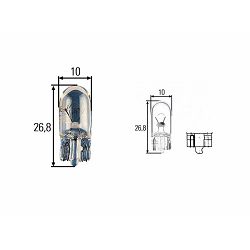 ŽARULJA UBODNA, W3W 24V HELLA W2.1X9.5D - HELLA