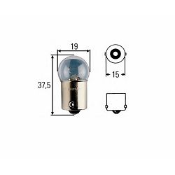 ŽARULJA R10W BA15S 24V (POZICIJA) HELLA