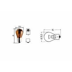 ŽARULJA PY21W BAU15S ŽUTA 21W 24V HELLA