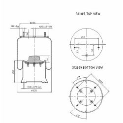 ZRAČNI JASTUK SAF 2926V 912NP01 1R14728 H=216