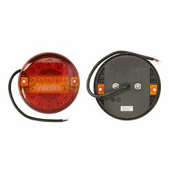 ŠTOP LAMPA PRIKOLICE OKRUGLA LED, 12/24V, fi-140mm, 3 FUNKCIJE, 20 X LED