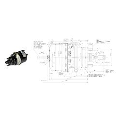 TRISTOP CILINDAR 14/24, 57mm - WABCO