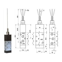 VENTIL MEHANIČKI S ANTENOM KIPER 521MN 5/2, 1/8" (ZA SPUŠTANJE JASTUKA) - AZ