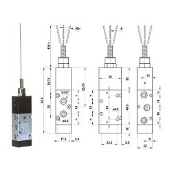 VENTIL MEHANIČKI S ANTENOM KIPER 521MN 5/2, 1/8"