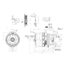 TRISTOP CILINDAR MERCEDES, G-14/24, 57/57, M22x1,5mm, DISK - WABCO