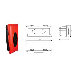 KUTIJA ZA VATROGASNI APARAT S PROZOROM 6KG - 635x230x284