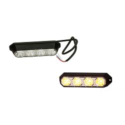 LAMPA BLJESKALICA ŽUTA 4xLED - 143x38