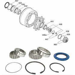 REPARATURNI SET GLAVČINE KOTAČA BPW 6,5-9t ECO PLUS 2 - OE