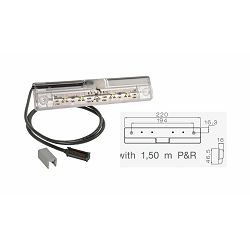 UNUTARNJA LAMPA ZA HLADNJAČU LED, 24V, s P&R konektorom, KABEL 1,5m - ASPOCK