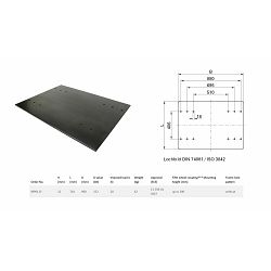 PLOČA SEDLA 12x960x710 - MP0113 - JOST (sch)