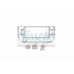 HLADNJAK KLIME MERCEDES ACTROS MP4 - 16r - NRF