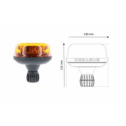 ROTIRKA NASADNA NARANČASTA 12/24V 23W VISINA 166MM, HALOGEN H21 BULB