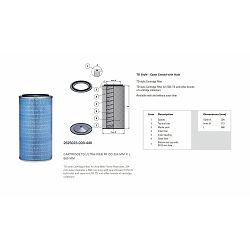 INDUSTRIJSKI FILTER ULTRA-WEB FR OD 324 MM X L 660 MM - DONALDSON