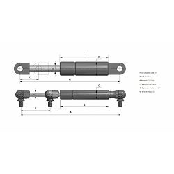 PLINSKI AMORTIZER 250N, STABILUS