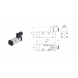 ELEKTROMAGNETNI VENTIL 5/2 - AZ