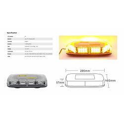 SIGNALNI SUSTAV minibar LED 280x165x57mm, R65, R10 - 12/24V