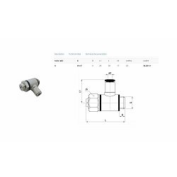 REGULATOR PROTOKA RG053, 8-1/4 - L-fitting - AZ