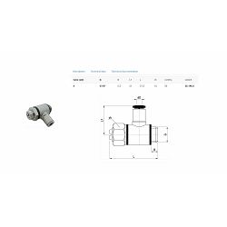 REGULATOR PROTOKA RG053 4 1/8 - L-fitting - AZ