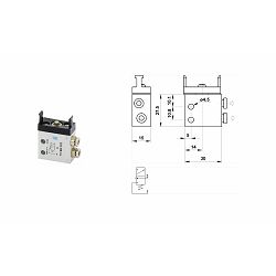 MIKROVENTIL 3/2NC, push-in fittings za o4 (ports on the side) - AZ