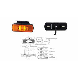 GABARIT ŽUTI, 122x44, 12/24V, S NOSAČEM