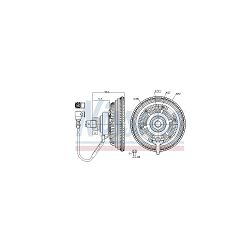 VISKO VENTILATOR BEZ VENTILATORA RVI C; VOLVO FE II D8K250-DTI8-122HS 05.12-