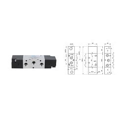 PNEUMATSKI VENTIL 521CC, 5/2 1/8" - AZ PNEUMATICA