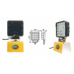 RADNO SVJETLO 16 LED, 2500 LUMEN, 12-24V, 6000.0K, IP6K7/IP6K9K, ECE-R10 - HELLA