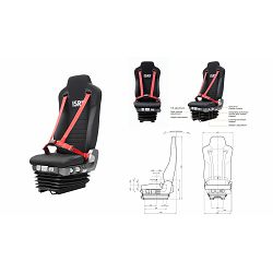 SJEDALO ZA GRAĐEVINSKE STROJEVE (Construction machine Seat) 6830KA/877NTS4 - ISRI OE