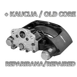 #KOČIONA ČELJUST SAF - HALDEX DESNA + KAUCIJA/OLD CORE - BEZ NOSAČA, REPARIRANA/REPAIRED#