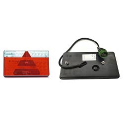 ŠTOP LAMPA ASPOCK MULTILED DESNA ASS2, 12/24V - KABEL 0,5m ZELENI KONEKTOR - ASPOCK