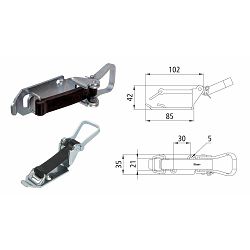 ZATEZNA BRAVA VG75073, GUMENO/METALNI ELEMENT CERADE, L-150mm - SUER