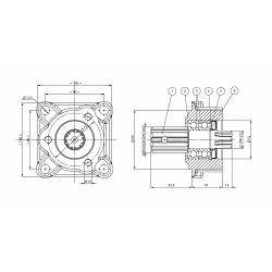 ADAPTER PTO, DIN5462 - HYDROCAR