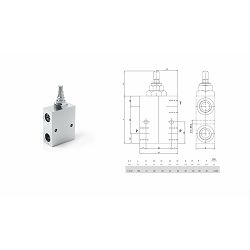 VENTIL OGRANIČENJA PRITISKA V0726, VMPP/L/D5, 120l/min, 50-400Bar, 3/4 inch