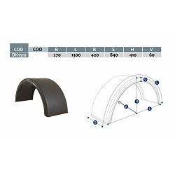 BLATOBRAN  270mm, B-270, L-1300, R-420, S-840, H-410 - DOMAR