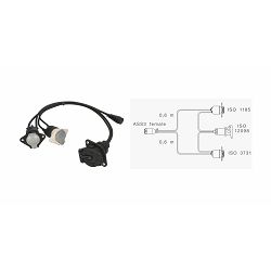 ADAPTER PRIKOLICA/POLUPRIKOLICA, 2x7/1x15 pol - ASPOCK