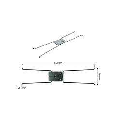 KONEKTOR POKRETNOG KROVA SCS/TSE SCHMITZ - (L=590mm, roof metal plate)