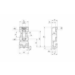 DRŽAČ SYSTEM 951, M12, 35X134X60 - BPW