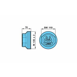 POKLOPAC GLAVČINE KOTAČA BPW LIGHT, M135X2, H-70mm - OE