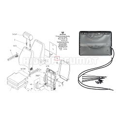 LUMBALNA POTPORA SJEDALA MSG90.3G, MSG90.3P - GRAMMER