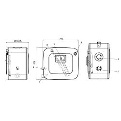 REZERVOAR ULJA HIDRAULIKE, 636X500X706, 200L, ALUMINIJ - AM