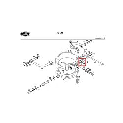 JASTUK POKLOPAC VENTILA CILINDRA, VANJSKI FI-20/25, UNUTRANJI-13mm - MEILLER