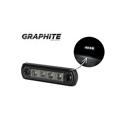 GABARITNA LAMPA GRAPHITE, 12/24V, L=D, MERCEDES, MAN F/M90/L/F2000/TGA/TGS/TGX - 4xLED, 100X26