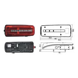 ŠTOP LAMPA DAF XF106 HELLA LED DESNA - DAF HELLA