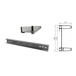 STRAŽNJI BRANIK 2400x250x118, ALUMINIJ - SUER