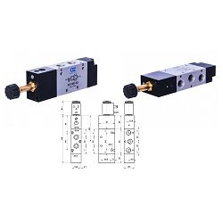 5/2 VENTIL 1/4" - AZ PNEUMATICA